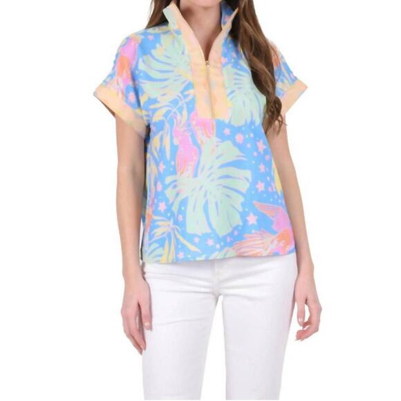 Emily McCarthy Parrot Party Poppy Pullover NWT size large - Picture 1 of 7